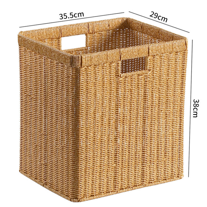 Handcrafted Wicker Storage Tray Bowlift