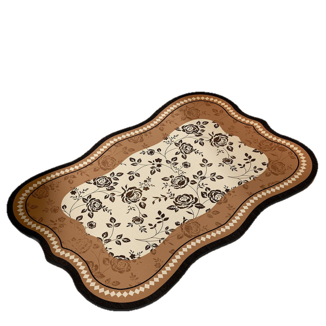 Floral Design Bathroom Mat Bowlift
