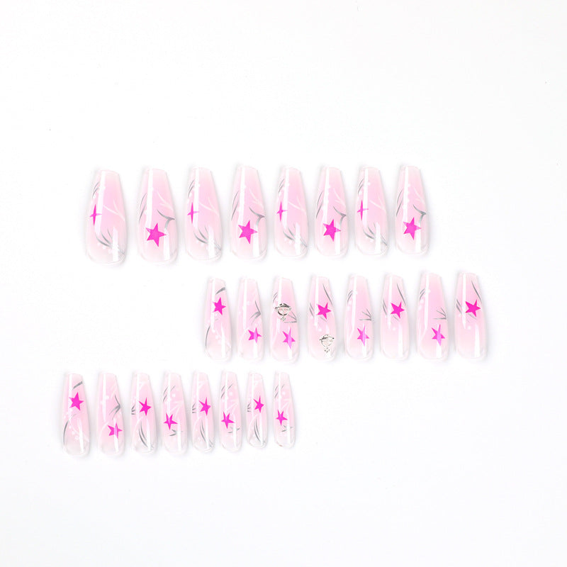 Artful Gel Nails with Elegant Floral Design Bowlift