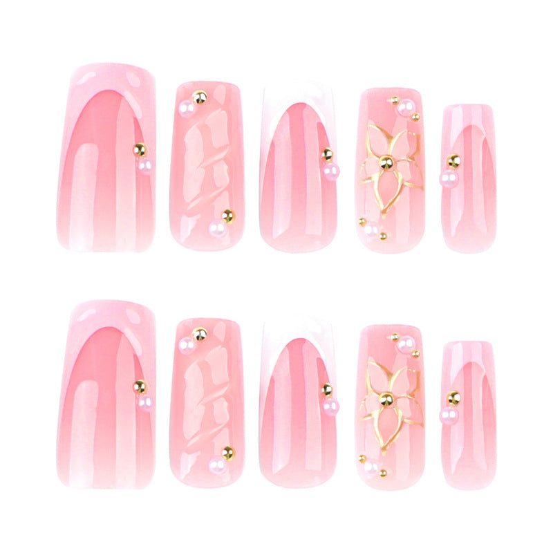 Elegant Long-Lasting Press-On Nail Art Bowlift
