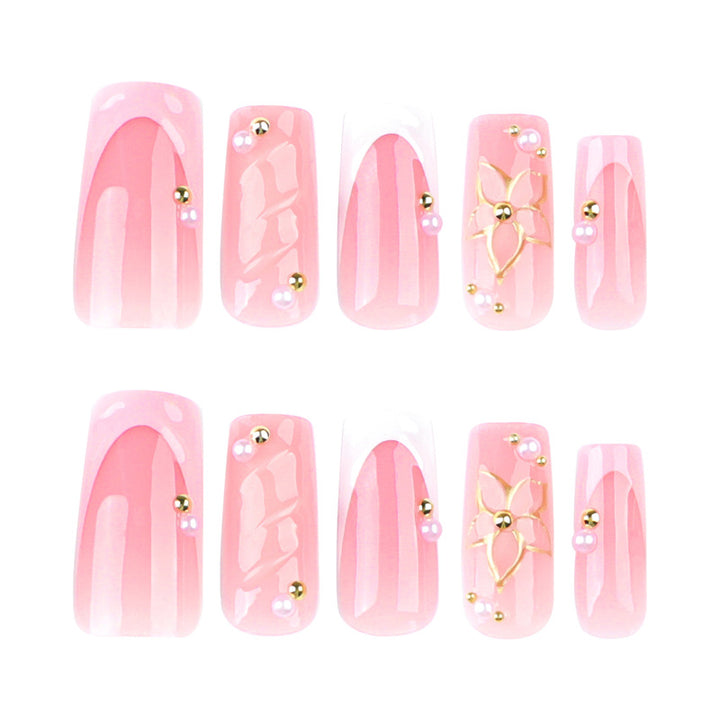 Elegant Long-Lasting Press-On Nail Art Bowlift