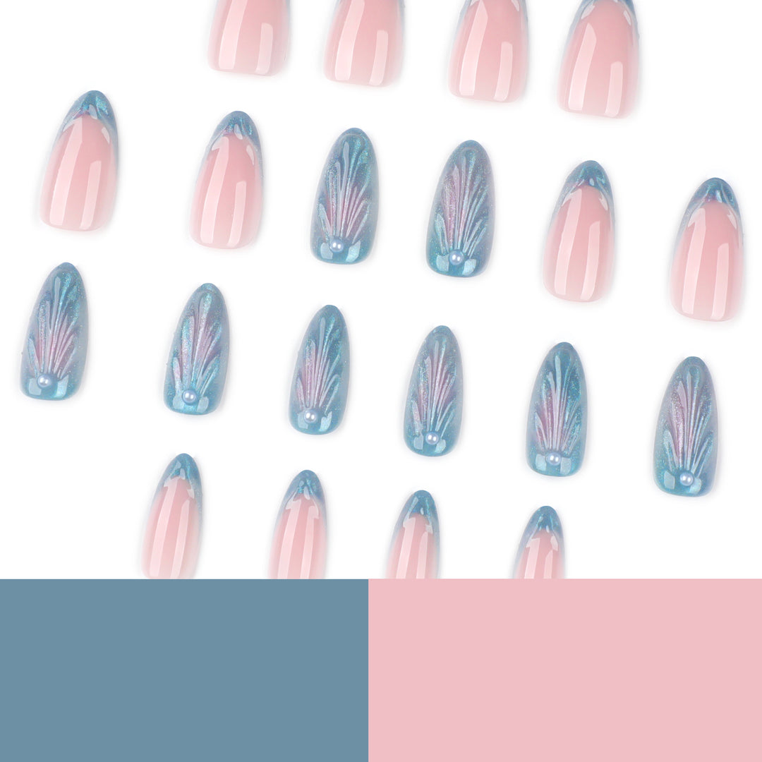 Artful Nail Art with Holographic Accents Bowlift
