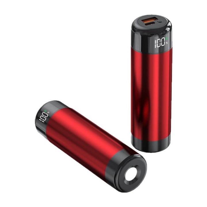 Power bank with digital charging display and integrated flashlight Bowlift