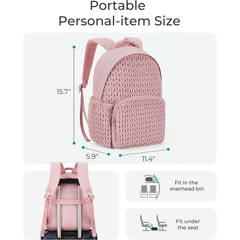 Fashionable backpack with braided structure Bowlift