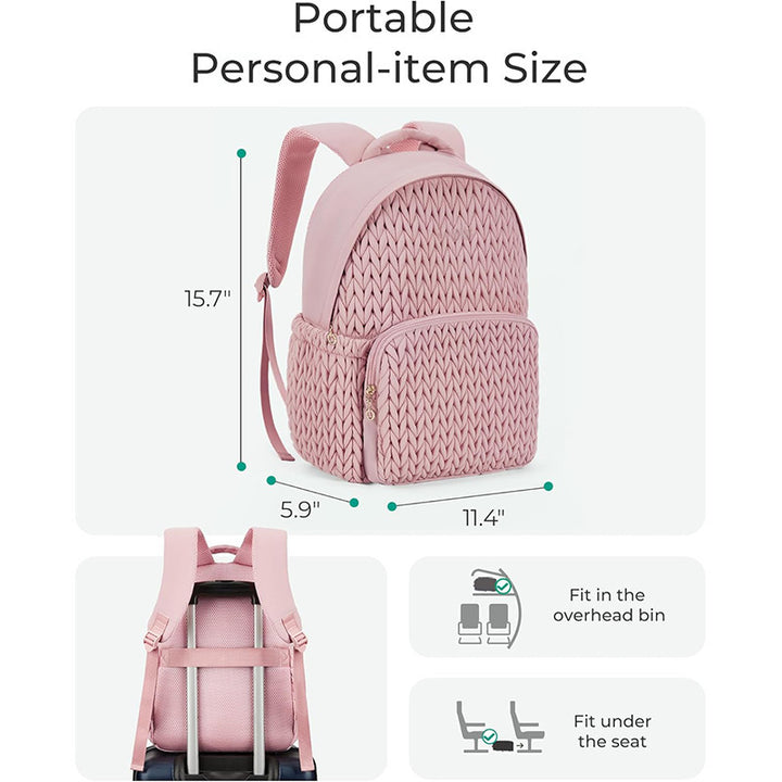 Fashionable backpack with braided structure Bowlift