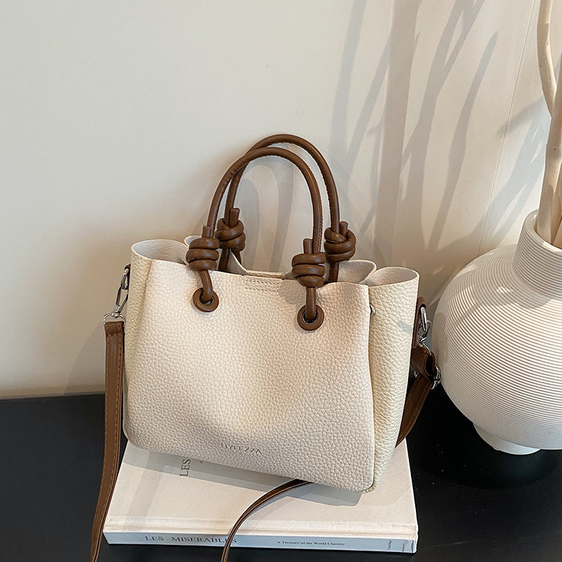 WoElegant Textured Handheld Tote Bag Bowlift