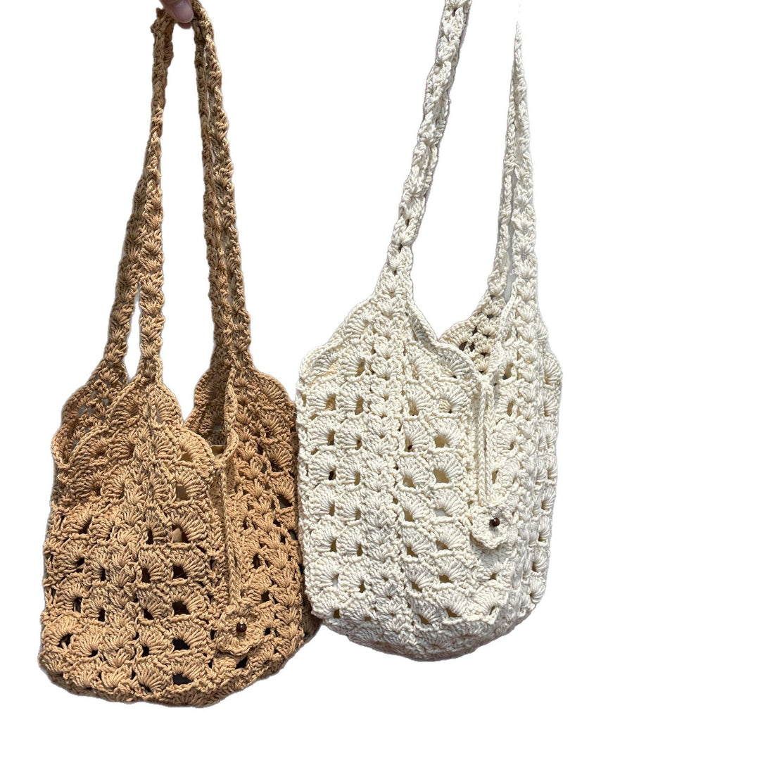Hand-knotted Macrame Tote Bowlift