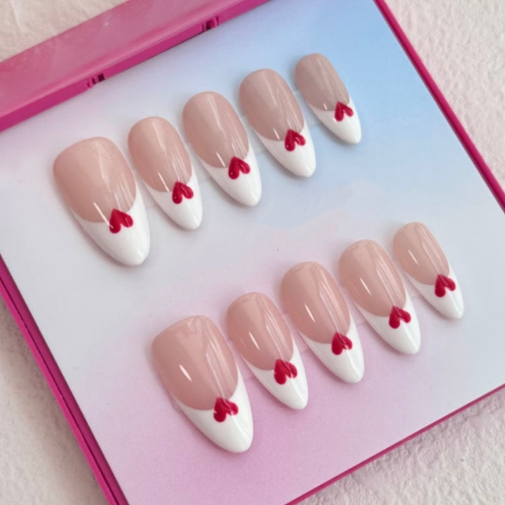 Artistic Floral and Star-Embellished Press-On Nail Set Bowlift