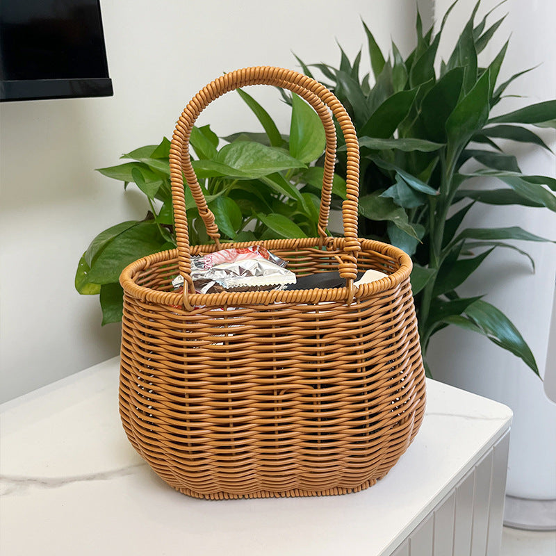 Woven Straw Tote Bowlift