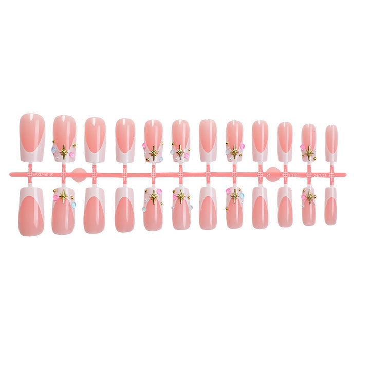 Decorative Press-On Nails with 3D Accents Bowlift