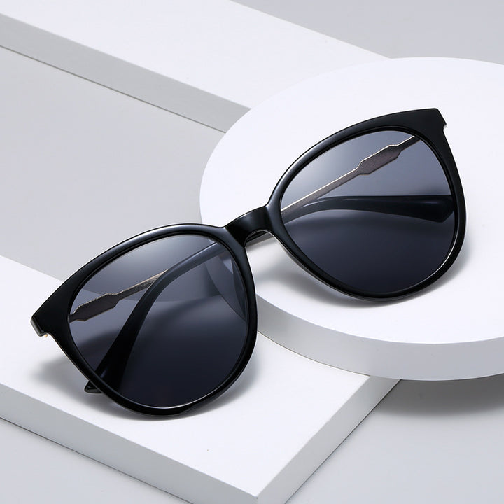 Women's Fashion Cat-Eye Sunglasses with Mirrored Lenses Bowlift