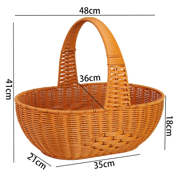Large Woven Garden Picnic Basket Bowlift
