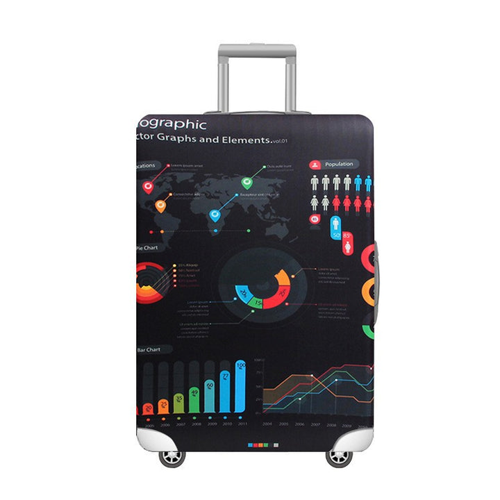 Unisex hard shell trolley with eye-catching marble print, telescopic handle and impact-resistant construction Bowlift
