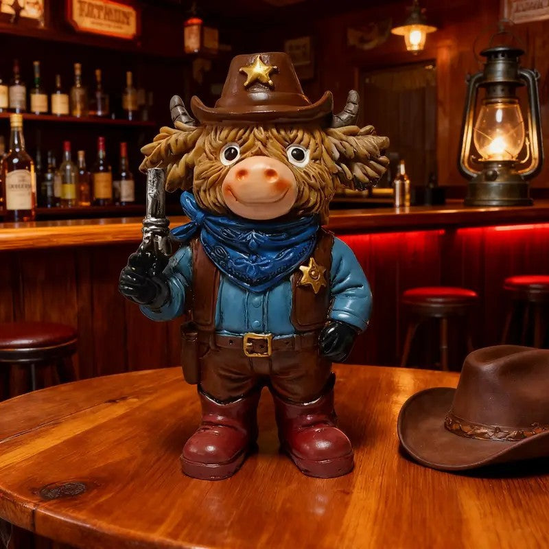 Funny Cowboy Figurine Bowlift