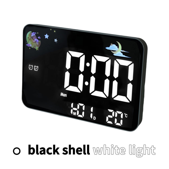 Digital alarm clock with projection and temperature display Bowlift