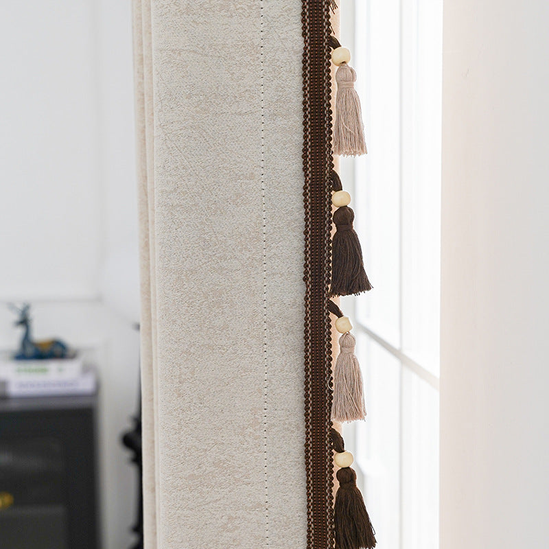 Decorative curtain with tassel trim Bowlift