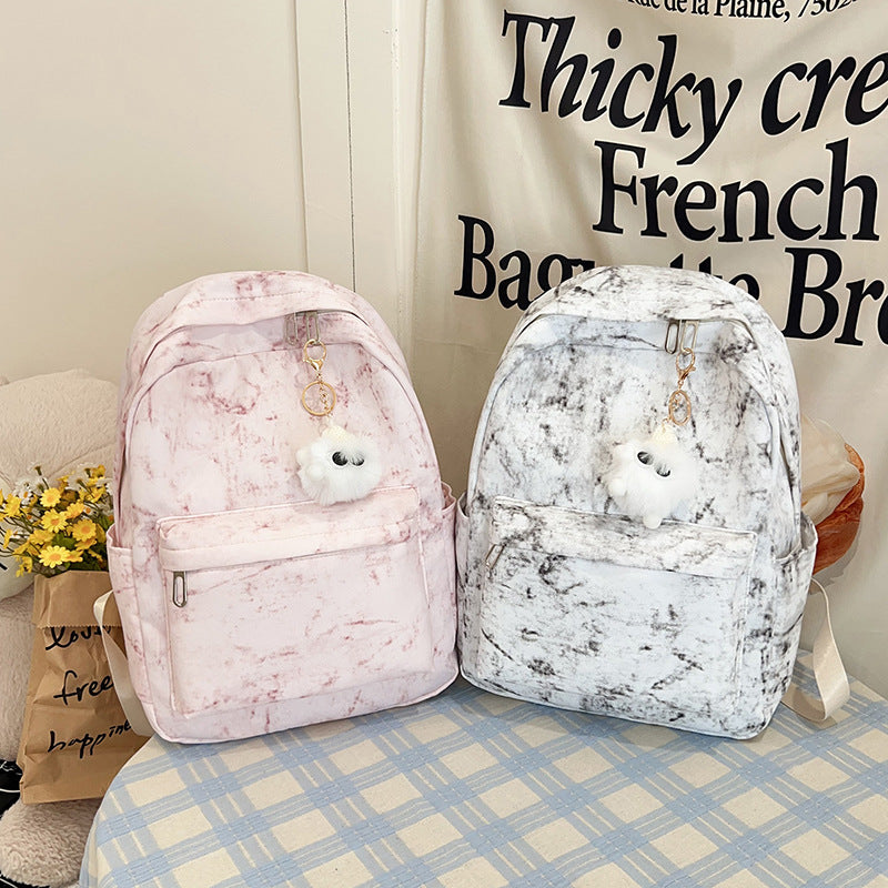 Leisure backpack with creative accents Bowlift