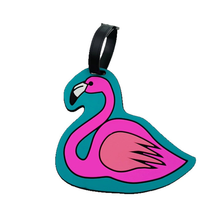 Tropical Flamingo Luggage Tag Bowlift
