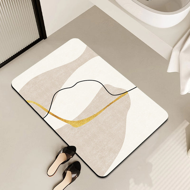Abstract Art-Themed Indoor Area Mat