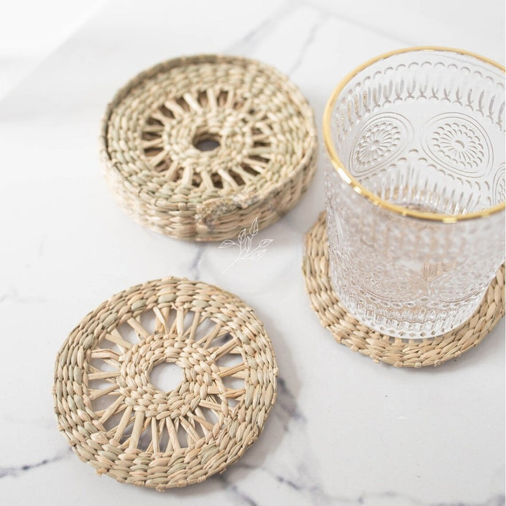Handcrafted Natural Fiber Coasters Bowlift