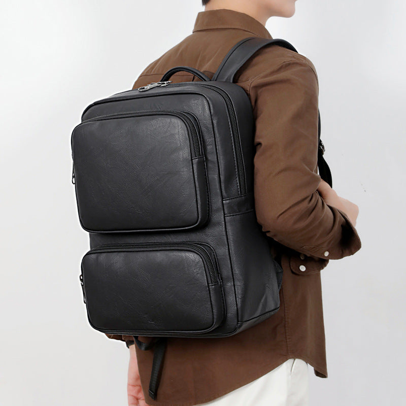 Business Rucksack with High-Quality Artificial Leather and Ergonomic Shoulder Straps Bowlift