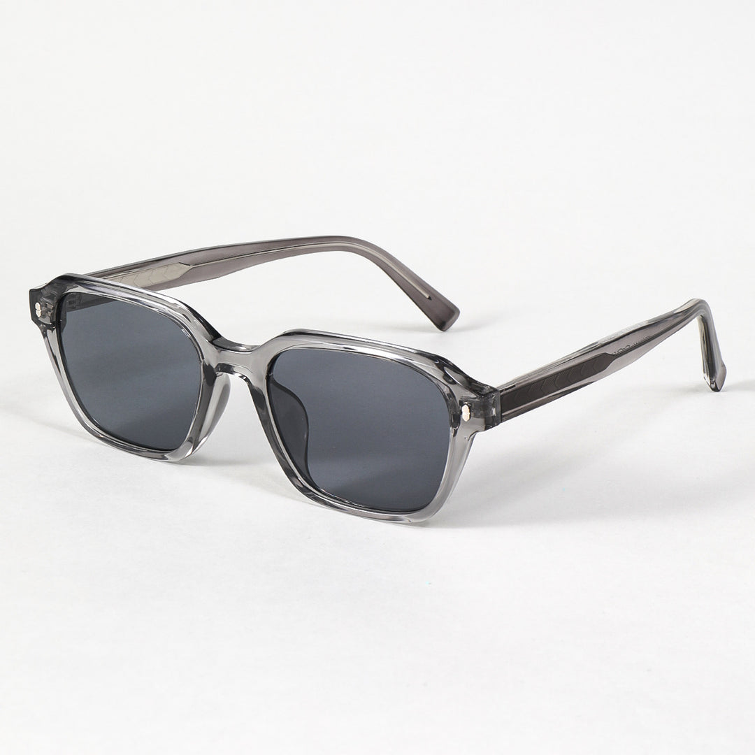 Women's rectangular sunglasses with trendy transparent frame Bowlift