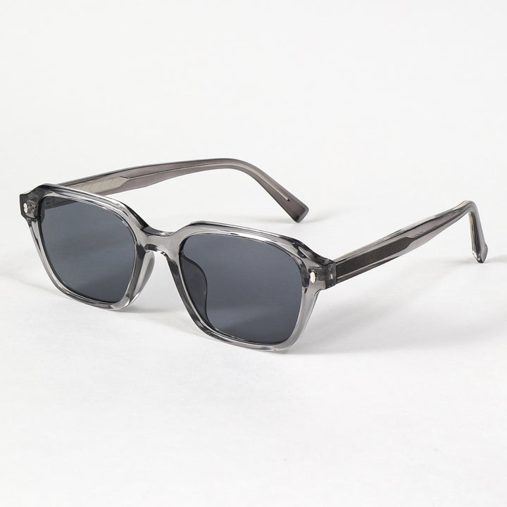 Women's rectangular sunglasses with trendy transparent frame Bowlift