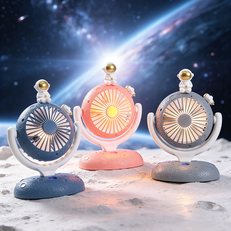 Women's Portable Design Fan with LED Lighting Bowlift