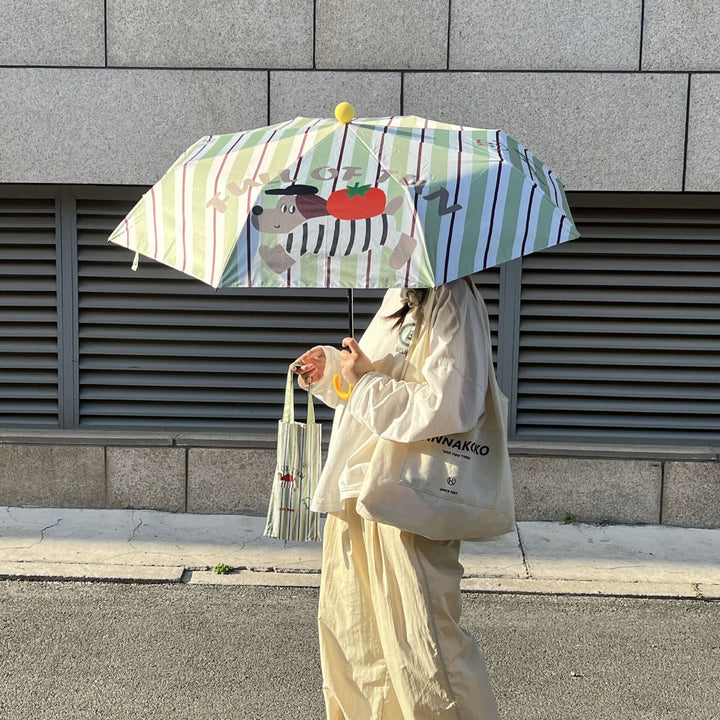 Ladies practical folding umbrella with innovative drip design Bowlift