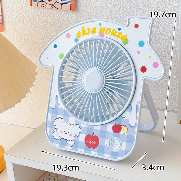 Ladies Portable Mini Fan with Cute Design Bowlift