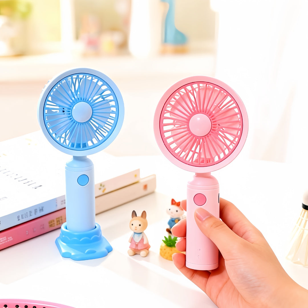Women's Portable Table Fan with Rechargeable Battery and Flexible Tilt Angle Bowlift