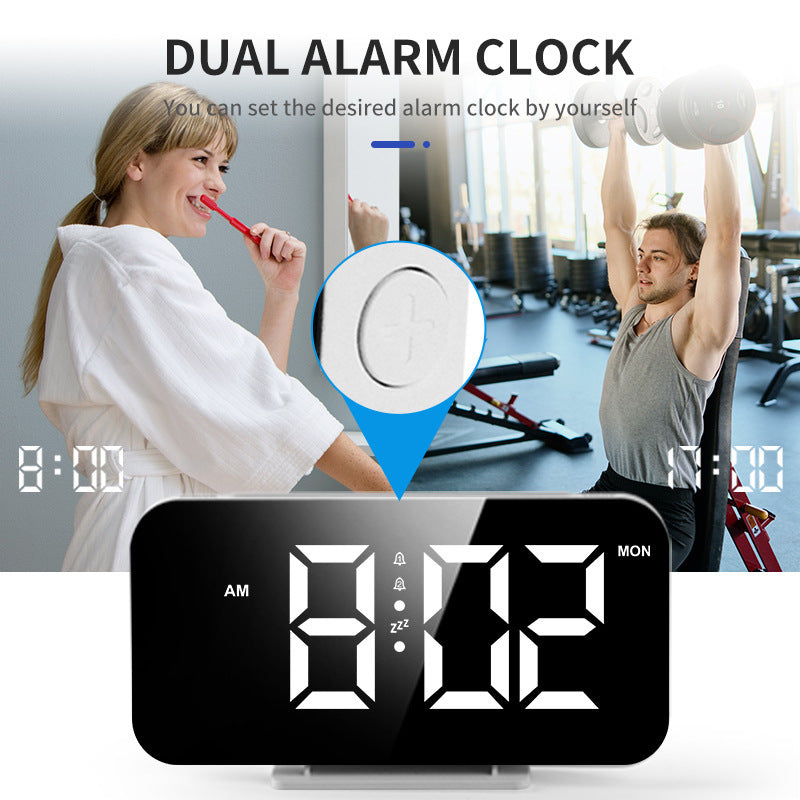Digital LED Alarm Clock with Large Display and Snooze Function Bowlift
