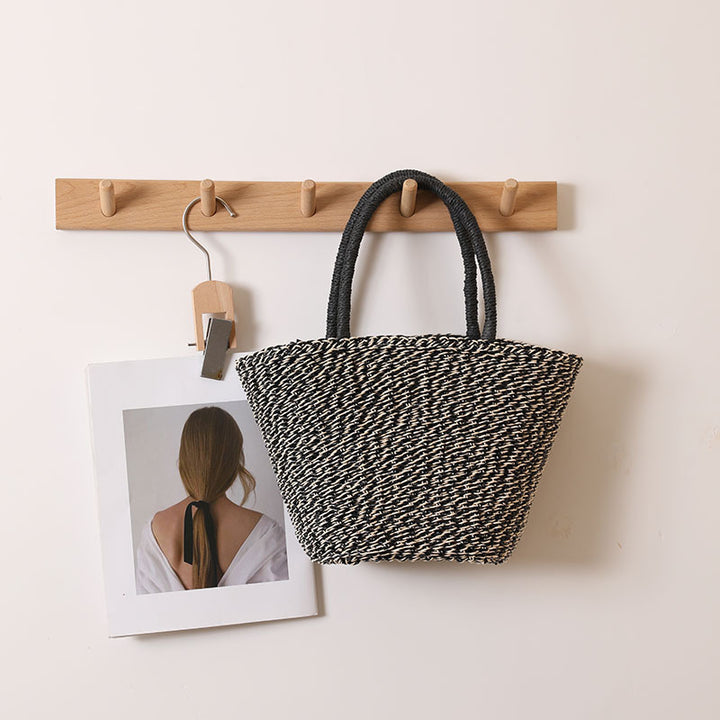 Handcrafted basket bag with sturdy handles Bowlift
