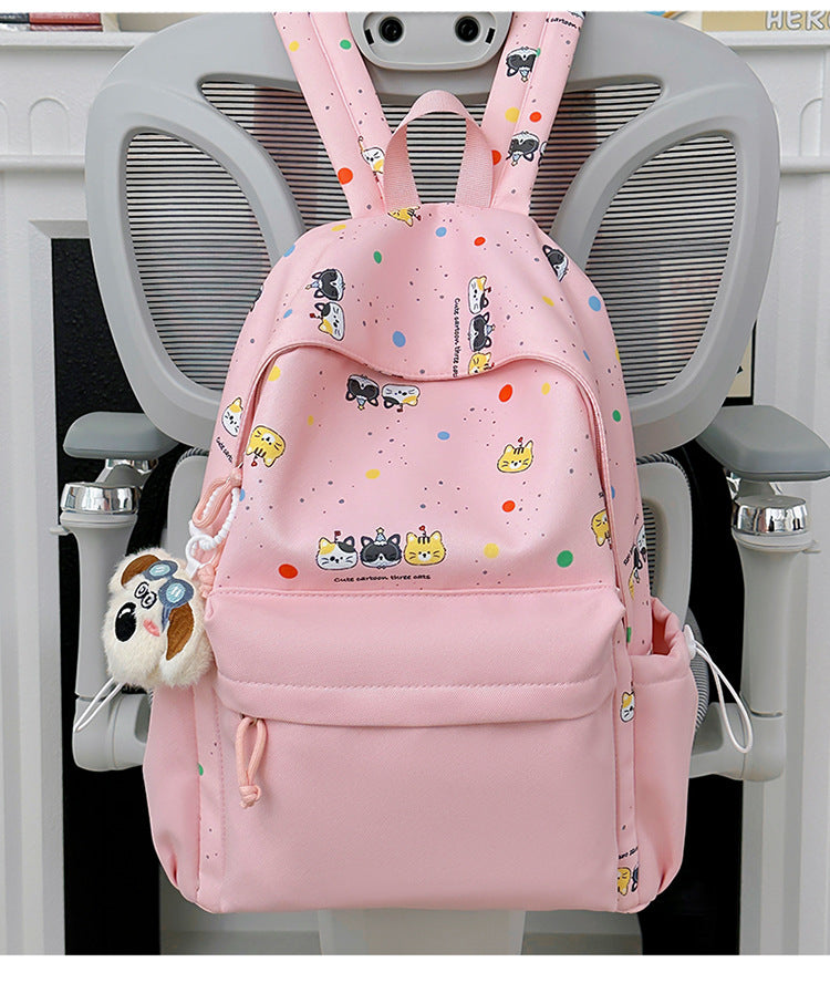 Backpack with Cute Cartoon Design and Practical Compartments Bowlift