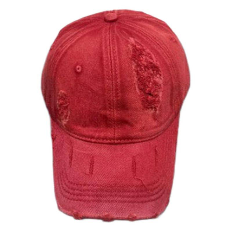 Women's Distressed Vintage Baseball Cap Bowlift