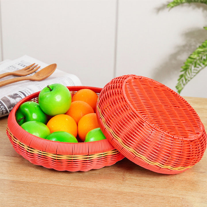Ladies Decorative Fruit Stand with Stylish Weaving Bowlift
