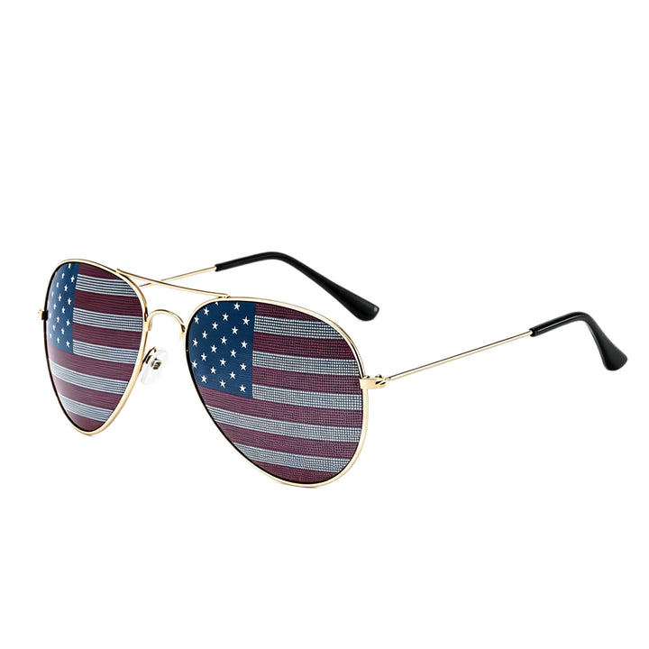 Patriotic Flag Aviator Sunglasses Bowlift