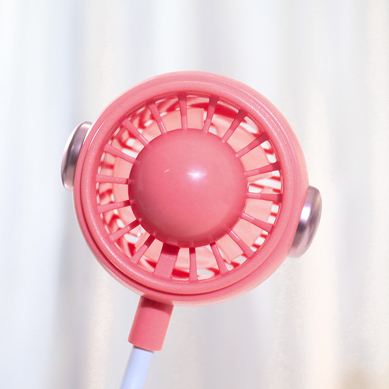 Women's Portable USB Neck Fan with Flexible Holder Bowlift