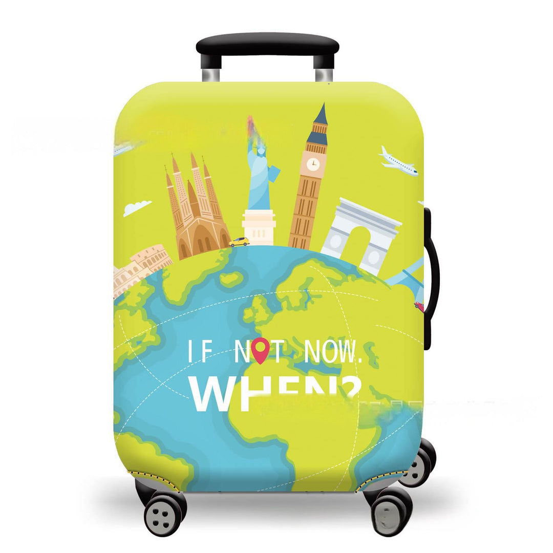 Unisex Hard-shell suitcase with stunning mountain landscape design Bowlift