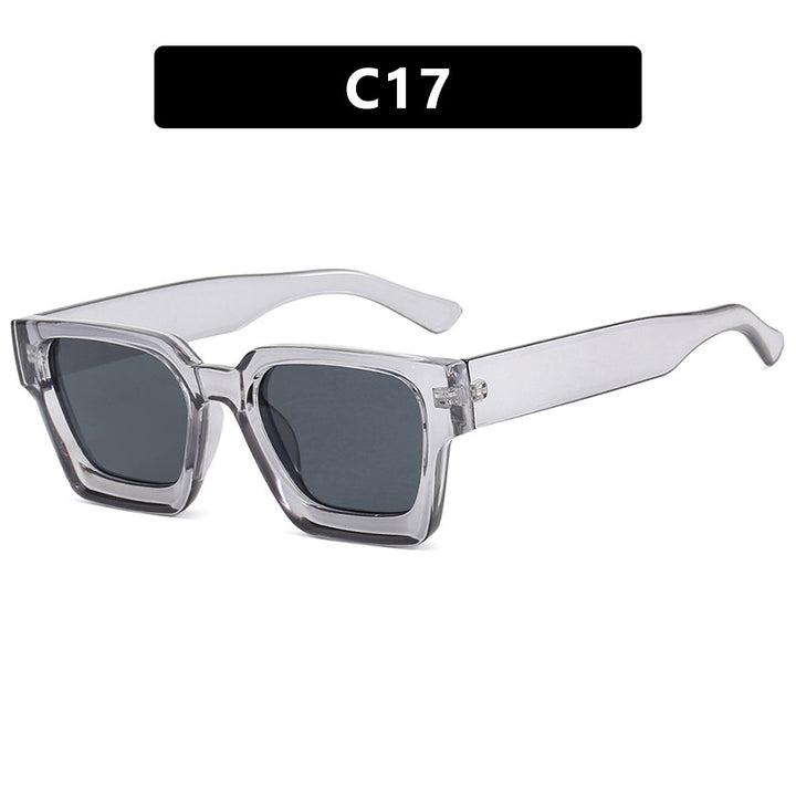 Ladies fashionable square sunglasses with sturdy frame and yellow lenses Bowlift