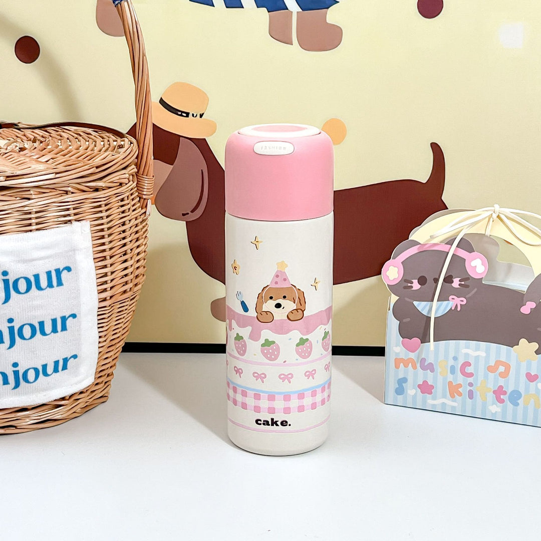 Women Insulated Water Bottle with Playful Design Bowlift