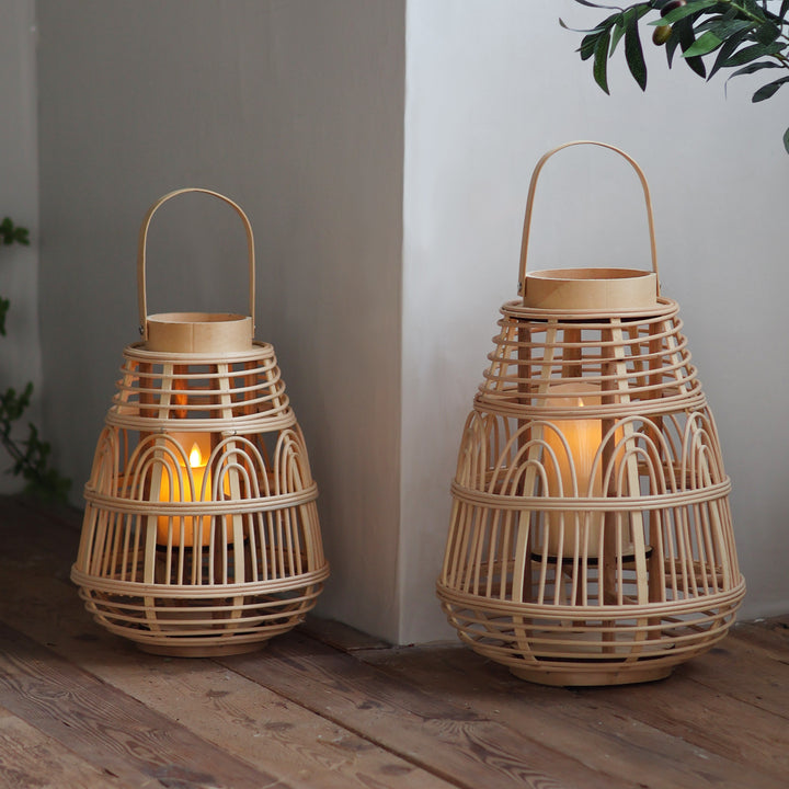 Handcrafted Rattan Lantern Bowlift
