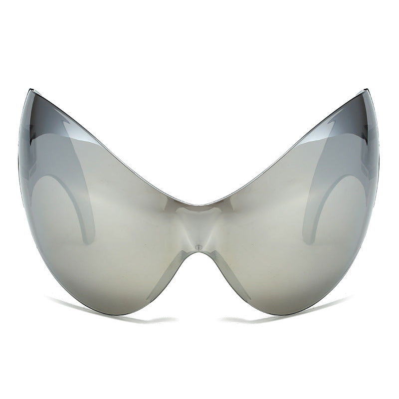 Oversized Futuristic Shield Sunglasses Bowlift