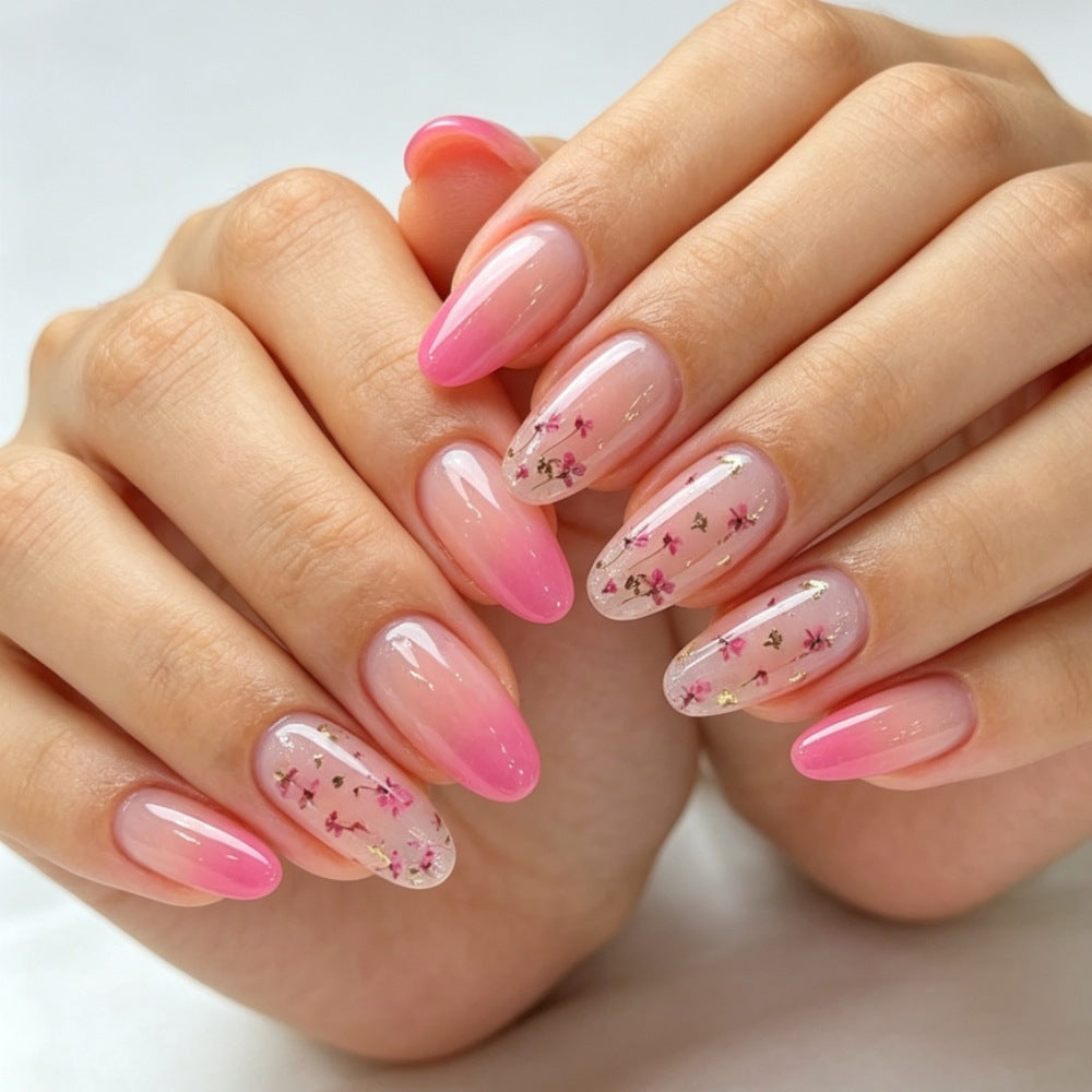 Floral Ombre Press-On Nails Set Bowlift