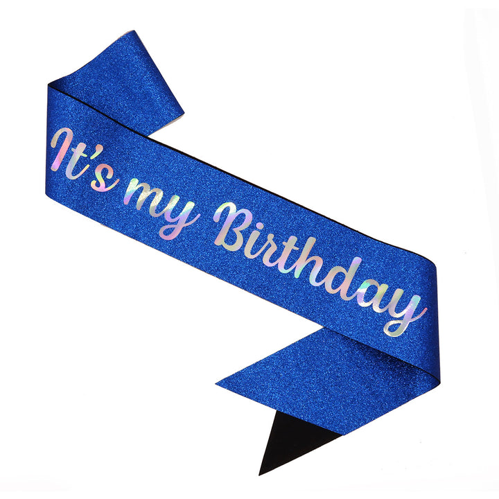Ladies Festive Birthday Band with Glitter Design Bowlift