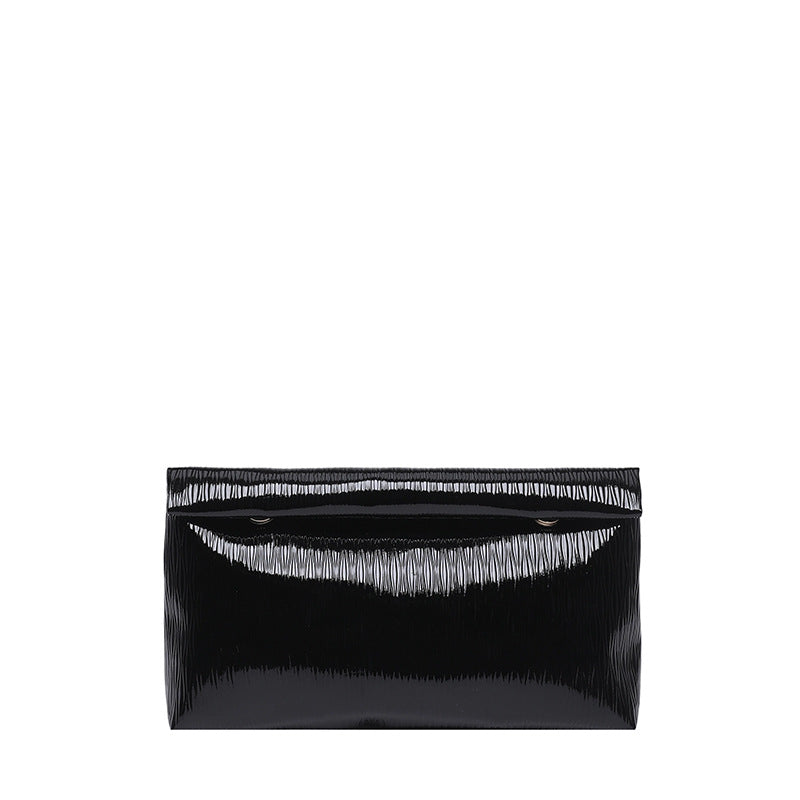 WoGlossy Textured Clutch Purse Bowlift