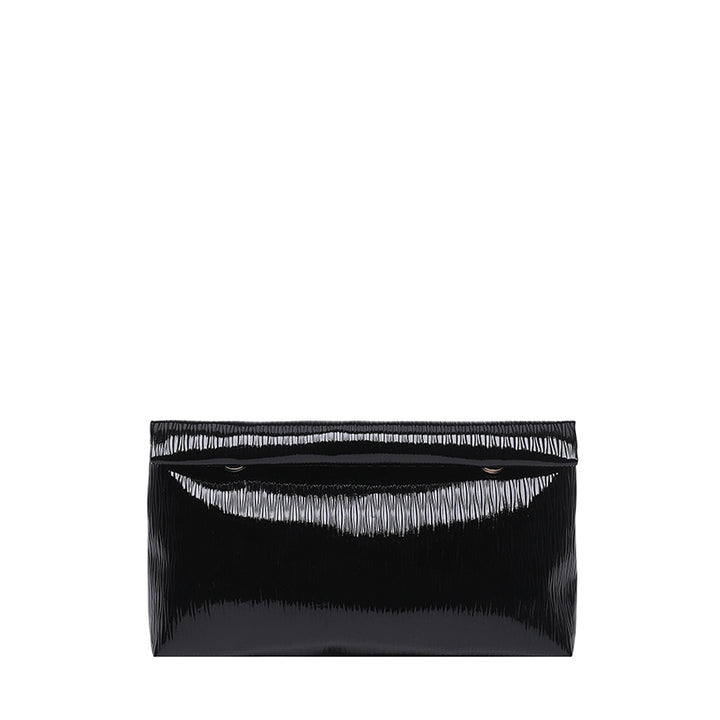 WoGlossy Textured Clutch Purse Bowlift