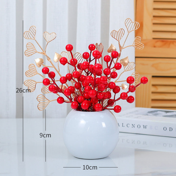 Heart-Shaped Decorative Floral Arrangement