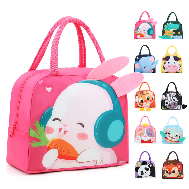 Cute Rabbit-Themed Insulated Lunch Bag