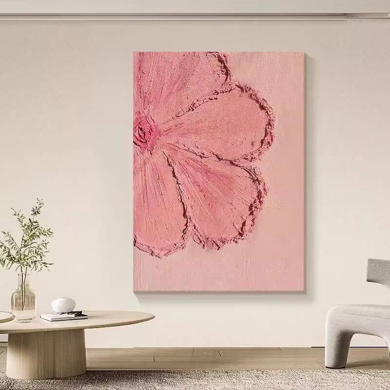 Textured Floral Canvas Wall Art
